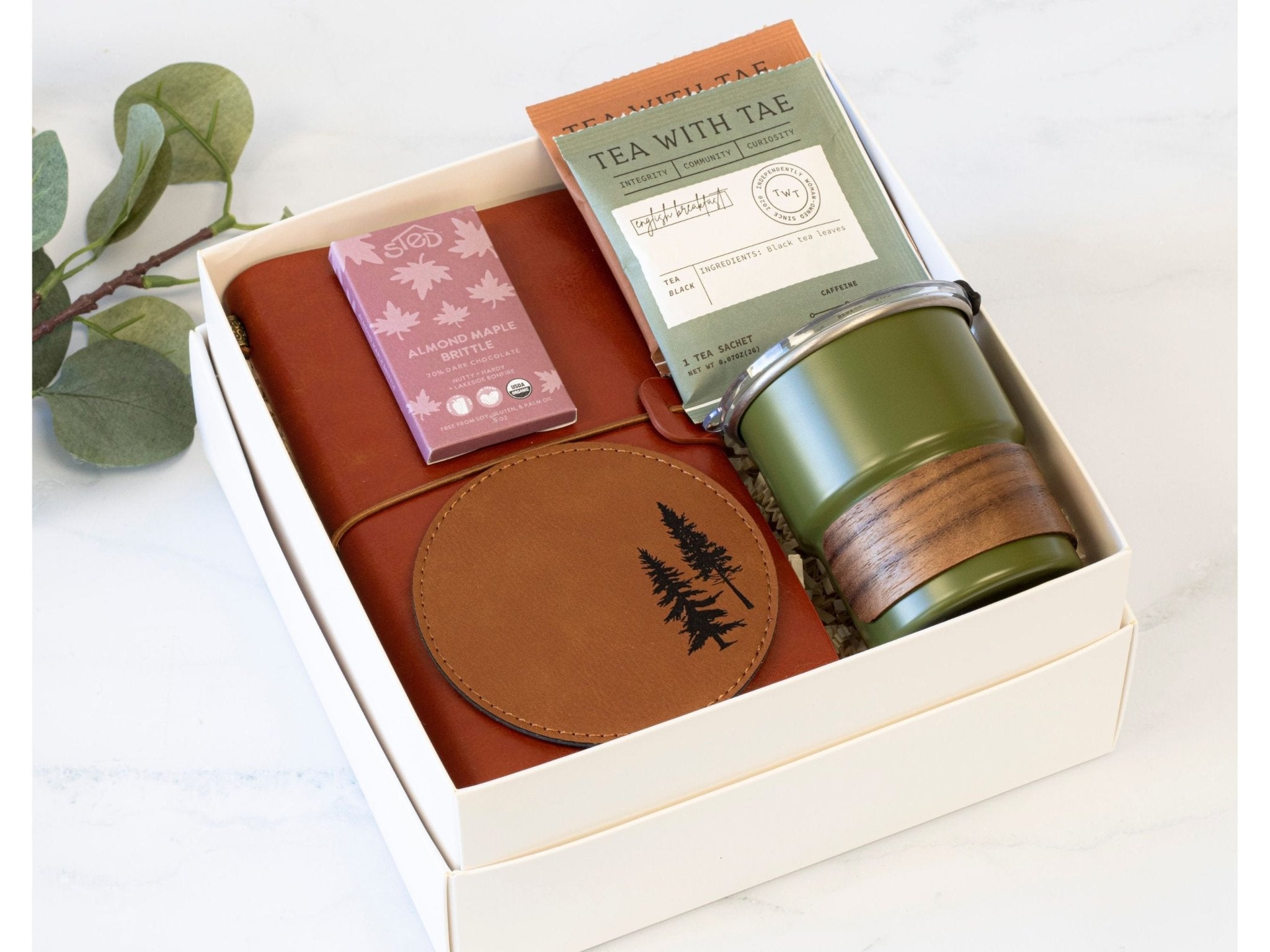 Holiday Gratitude (Green) Gift Box – Elegant Corporate & Client Holiday ...